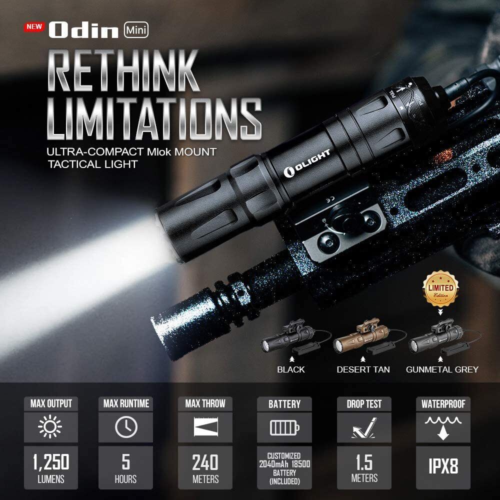 Odin Mini Tactical Flashlight - 1250 Lumens