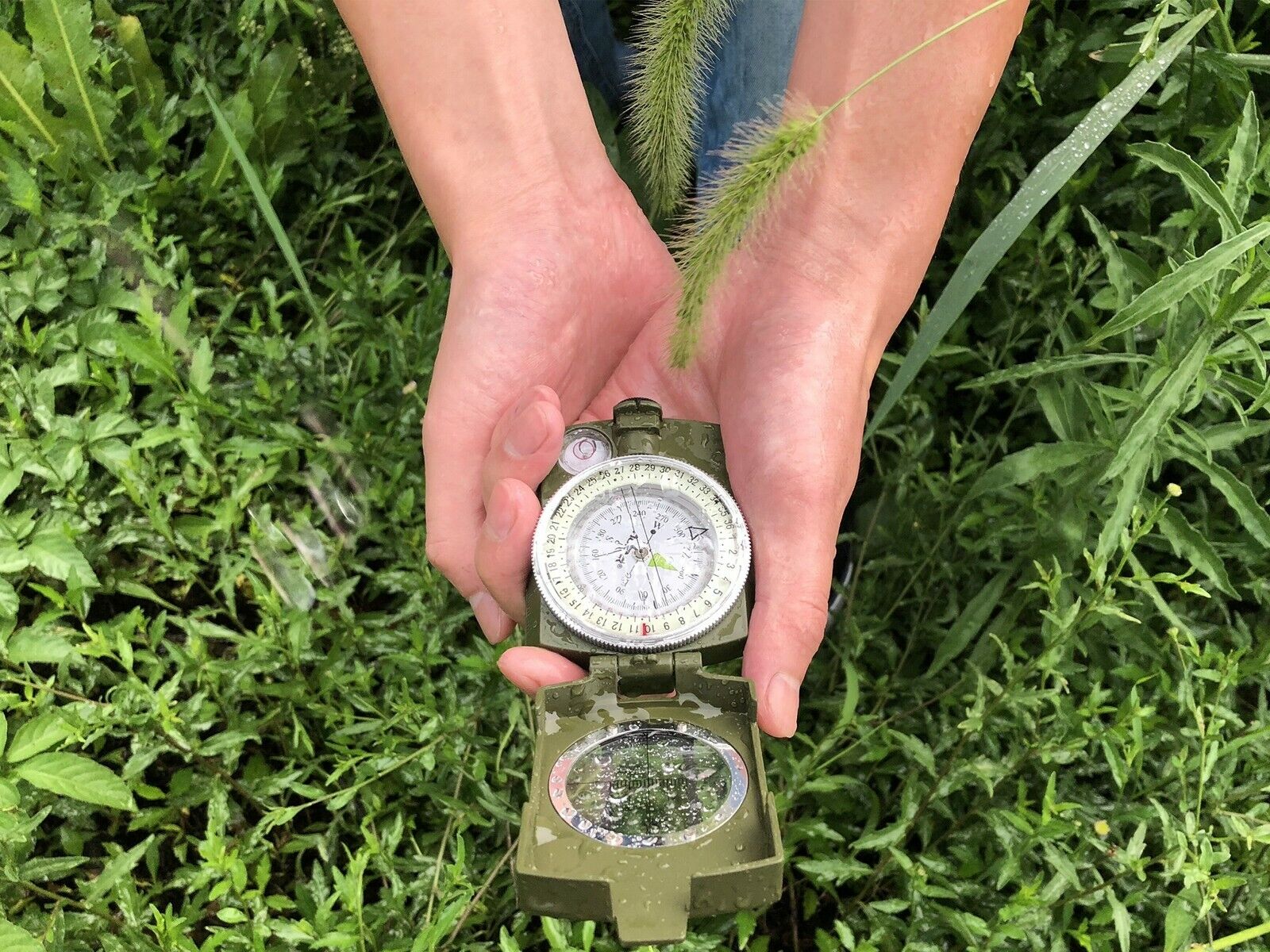 AOFAR Military Lensatic Compass for Camping/Hiking