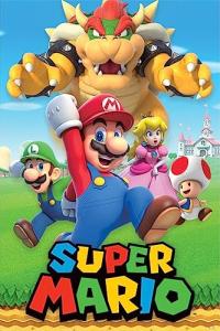 Super Mario Gaming Poster: Mario, Luigi & Friends