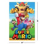 Super Mario Gaming Poster: Mario, Luigi & Friends