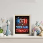 Neon Video Game Decor Set for Boys' Rooms