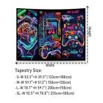 Cool Neon Game Controller Wall Tapestry