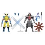 Wolverine vs Silver Samurai Retro Action Figures
