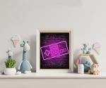 Neon Gamer Posters Set for Boys' Room Decor
