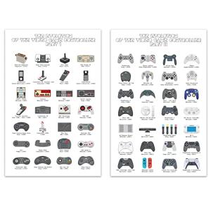 Retro Video Game Controller Wall Art Poster
