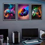 Retro Gaming Wall Art Set of 3 Posters