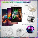 Retro Gaming Wall Art Set of 3 Posters