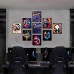 Retro Gamer Canvas Poster Set of 9