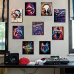 Retro Gamer Canvas Poster Set of 9