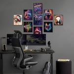 Retro Gamer Canvas Poster Set of 9