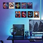 Retro Gamer Canvas Poster Set of 9