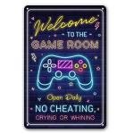 Welcome to the Game Room Wall Art Sign