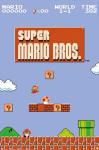 Super Mario Bros. Vintage Game Screen Poster 24" x 36