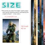 Pounchi Shooting Game Posters 8-Pack HD Prints