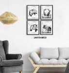 Retro Video Game Poster Prints - 4 Pack