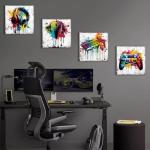 Cool Gamepad & Headphones Canvas Wall Art Set