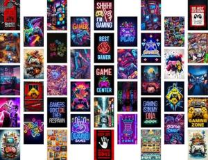 50 Retro Gamer Wall Posters for Room Decor