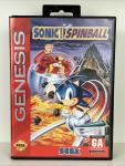 Sonic Spinball Sega Genesis Cartridge and Case