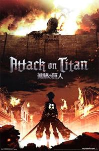 Attack on Titan Fire Wall Poster, 22.375" x 34