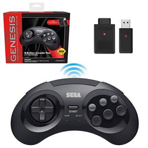 Retro-Bit Wireless Sega Genesis Controller - Black