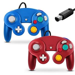 Retro Gamecube Wired Controller - Red & Blue
