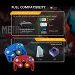 Retro Gamecube Wired Controller - Red & Blue