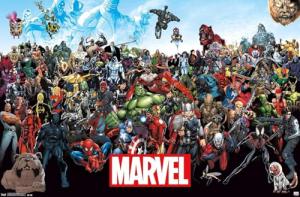 Marvel Comics Retro Lineup Wall Poster 22" x 34