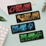 4pcs Neon Gaming Art Prints for Boys Room