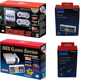 Nintendo SNES and NES Classic Mini Console Set