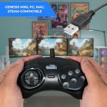 USB Retro Controller for Sega, PS3, PC, Switch