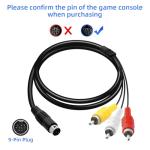 Sega Genesis 2/3 AV Cable, 6FT RCA Cable