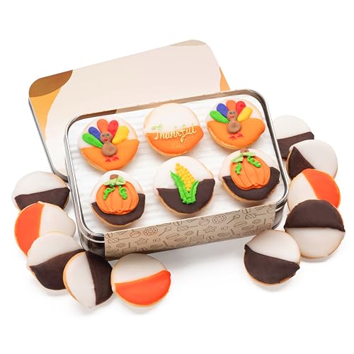 Thanksgiving Gourmet Cookie Gift Basket - 18 Treats