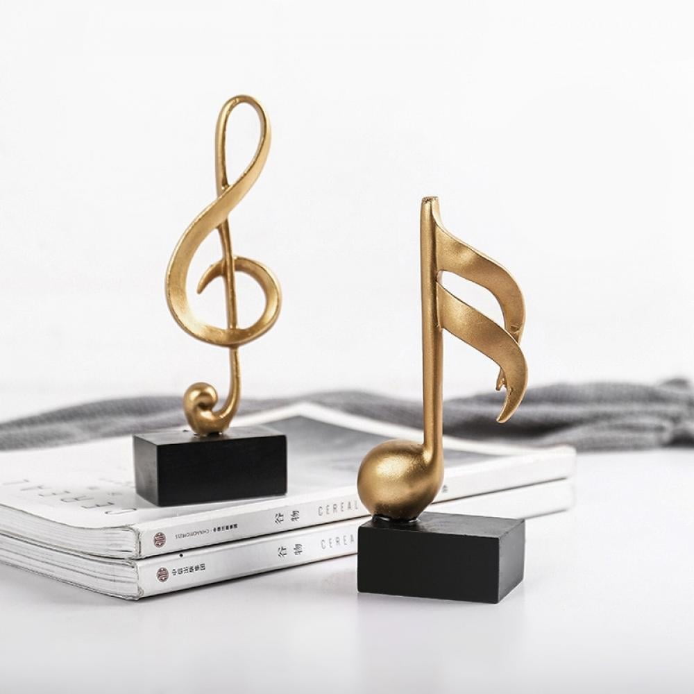 Elegant Golden Musical Figurine for Home Decor