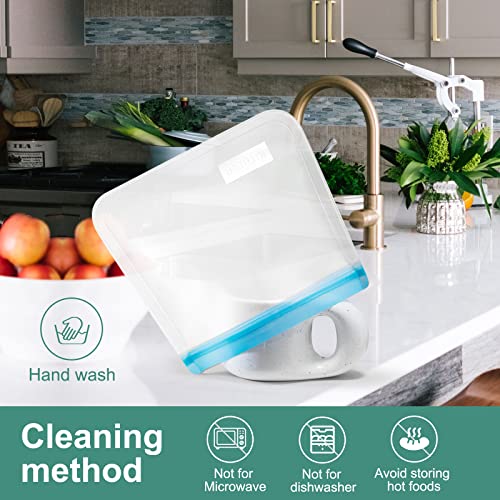 Reusable BPA-Free Food Storage Bags - 21 Pack