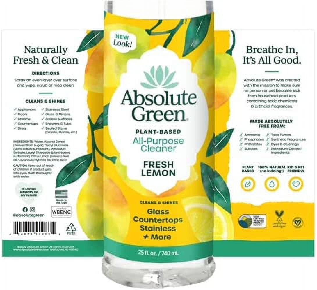 Eco-Friendly Natural Multipurpose Cleaner- Lemon Scent