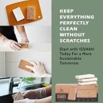 Eco-Friendly Plant-Based Kitchen Sponges - 12 Count