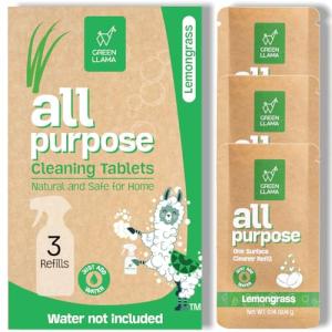 Green Llama Eco-Friendly Cleaning Tablets - 3-Pack