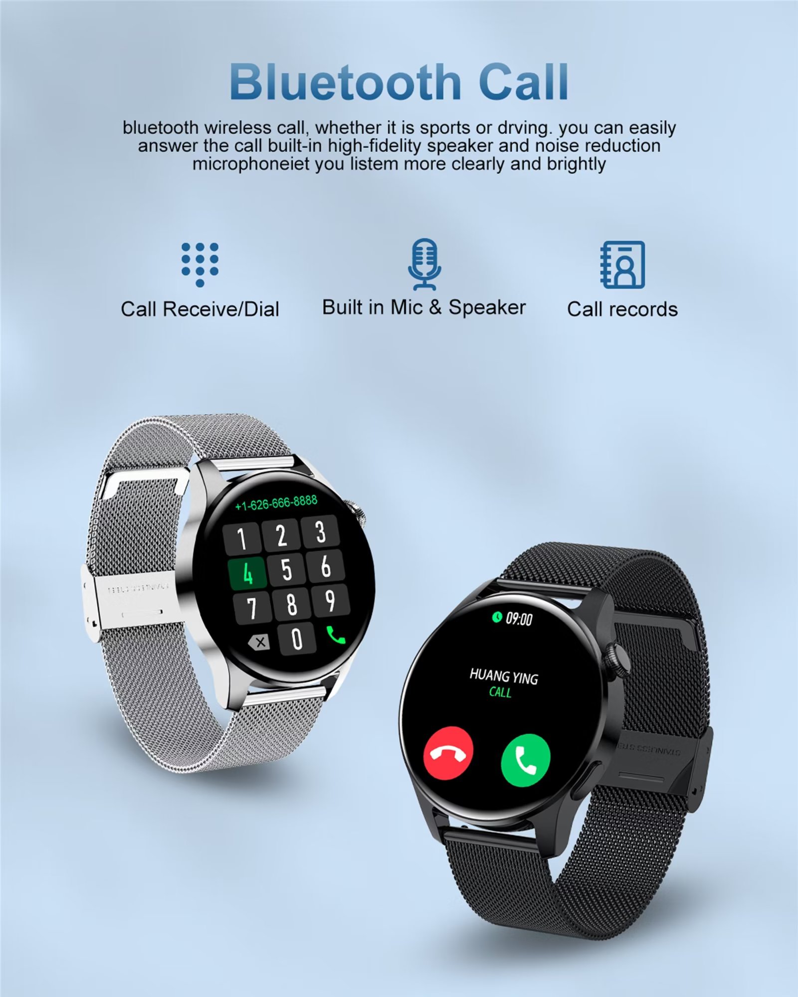 LIGE Waterproof Smartwatch for Android and IOS