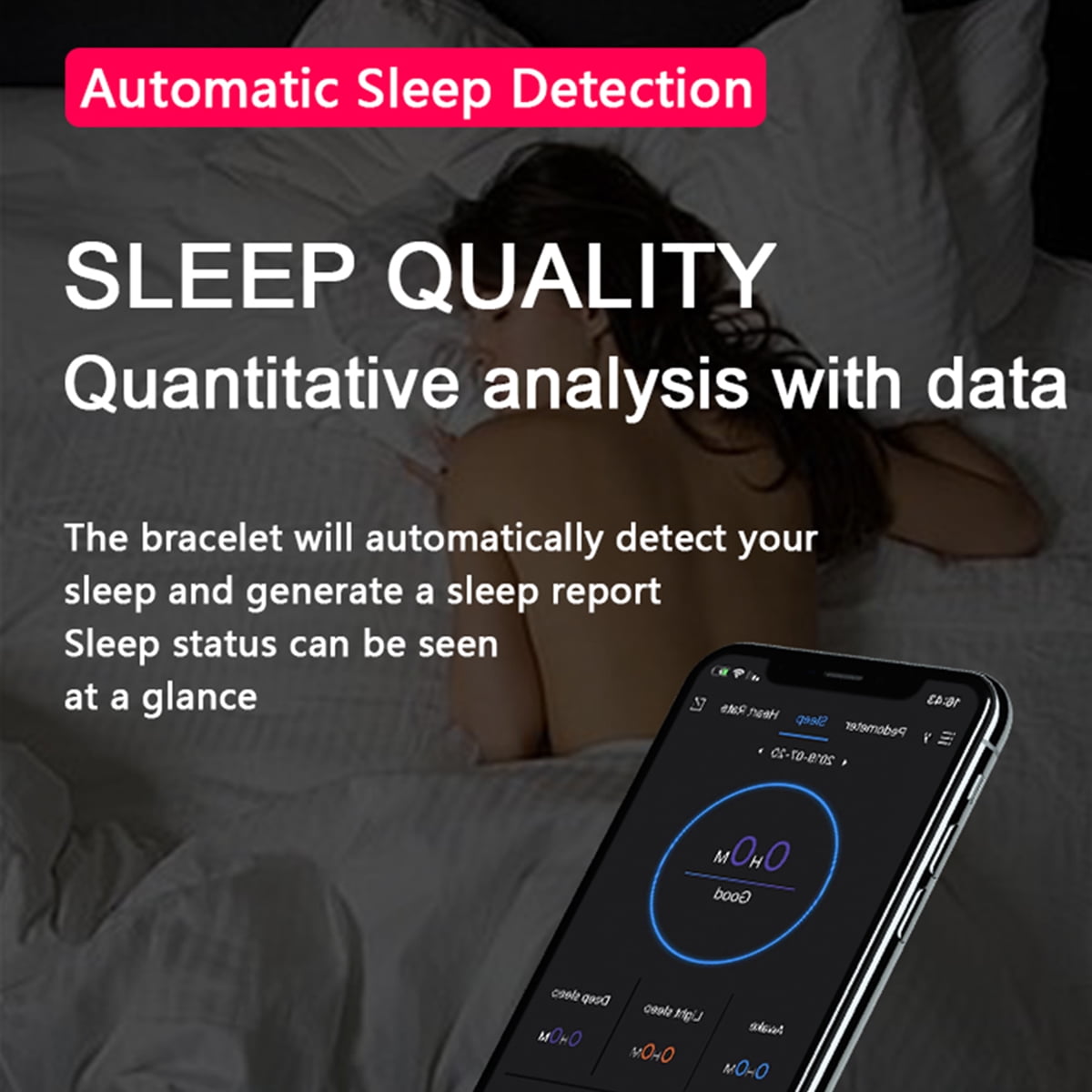 Waterproof Fitness Tracker with Heart Rate Monitor