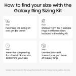 SAMSUNG Galaxy Ring Sizing Kit with $10 Credit