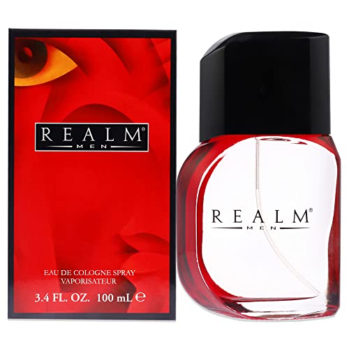 Realm By Erox Corporation For Men. Eau De Cologne Spray 3.4 Oz, RED