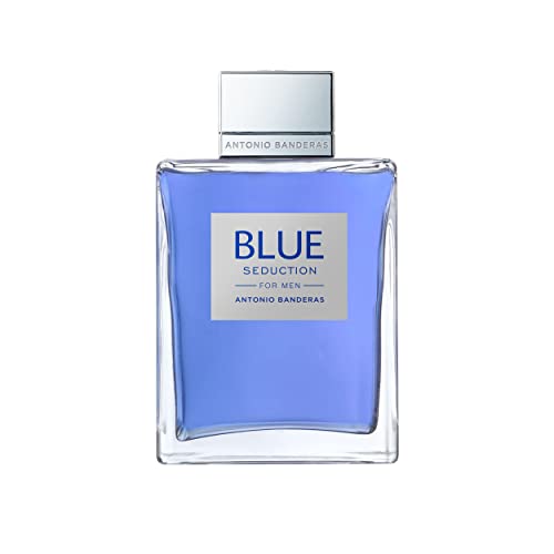 Antonio Banderas Perfumes - Blue Seduction - Eau de toilette for Men - Long Lasting - Fresh and Casual Fragance - Woody and Aquatic Notes - Ideal for Day Wear - 6.7 Fl. Oz
