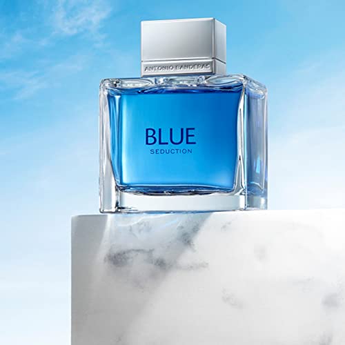 Antonio Banderas Perfumes - Blue Seduction - Eau de toilette for Men - Long Lasting - Fresh and Casual Fragance - Woody and Aquatic Notes - Ideal for Day Wear - 6.7 Fl. Oz