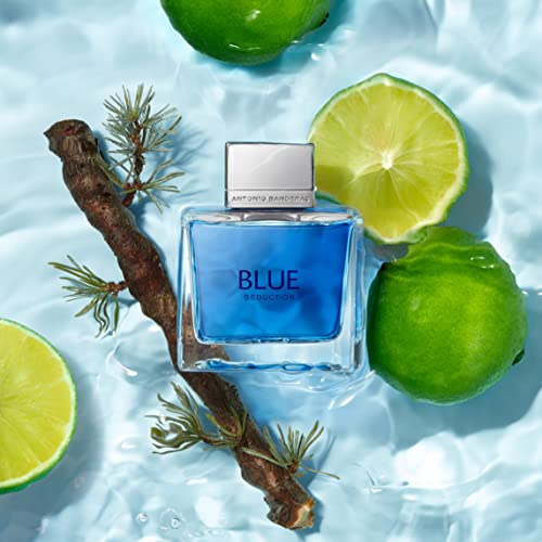 Antonio Banderas Perfumes - Blue Seduction - Eau de toilette for Men - Long Lasting - Fresh and Casual Fragance - Woody and Aquatic Notes - Ideal for Day Wear - 6.7 Fl. Oz