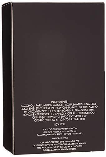 Dolce & Gabbana The One for Men Eau de Parfum Spray, 3.3 Ounce, amber