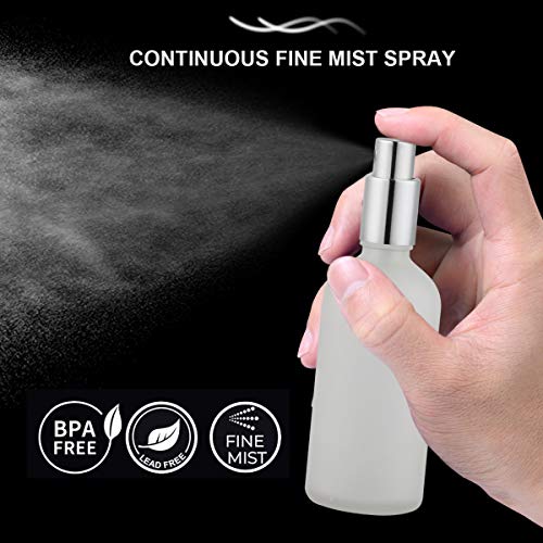 2-Pack Frosted Glass Perfume Atomizer Spray