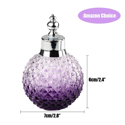 Vintage Purple Glass Perfume Spray Bottle (100ml)