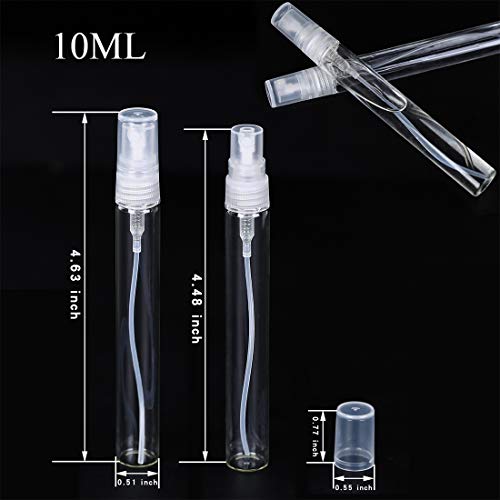30Pcs Clear Glass Perfume Bottles - Portable & Refillable