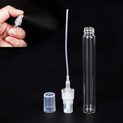 30Pcs Clear Glass Perfume Bottles - Portable & Refillable