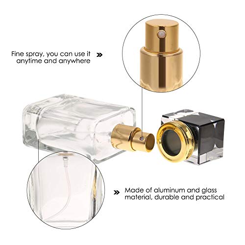 Portable Refillable Glass Perfume Bottle - 50ml (Black)